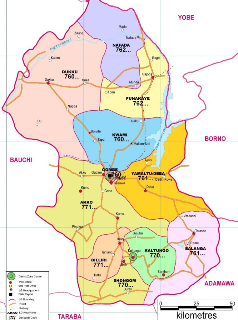 Gombe-State-Postcode-Map