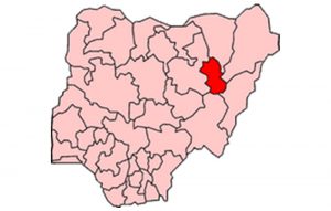 Map of Nigeria Showing Gombe