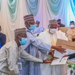 formal graduation ceremony and issuance of starter packs to 200 pioneer beneficiaries of the ICT training in the State and the distribution of learning materials and covid-19 preventive items to public and private schools, security agencies as well as Agricultural inputs to farmers in Gombe State.