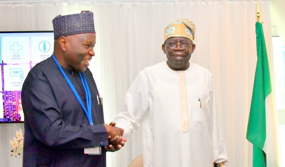 78th UNGA: Northern Governors’ Forum Chairman, Inuwa Yahaya, other Members of Nigerian Delegation Parley President Tinubu Ahead of His Inaugural Address At UN